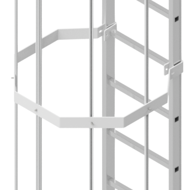 Escada com guarda-corpos